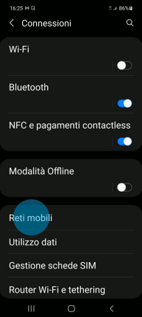 Configurazione APN TIM su ZTE Axon 30S