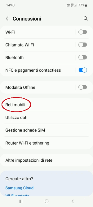 Configurazione APN TIM su Sony Xperia 1 III