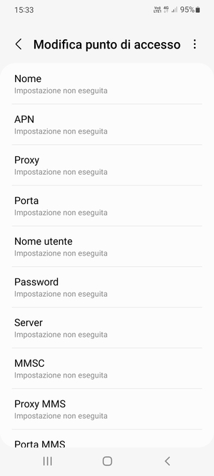 Configurazione APN TIM su Meizu 16s Pro