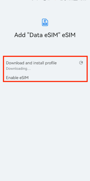 Configurazione eSIM su Huawei