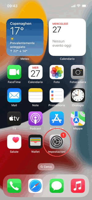 Configurazione APN TIM su iPhone