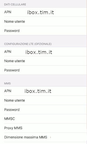 Configurazione Hotspot su iPhone