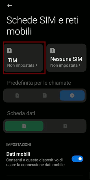 Configurazione VoLTE su Xiaomi